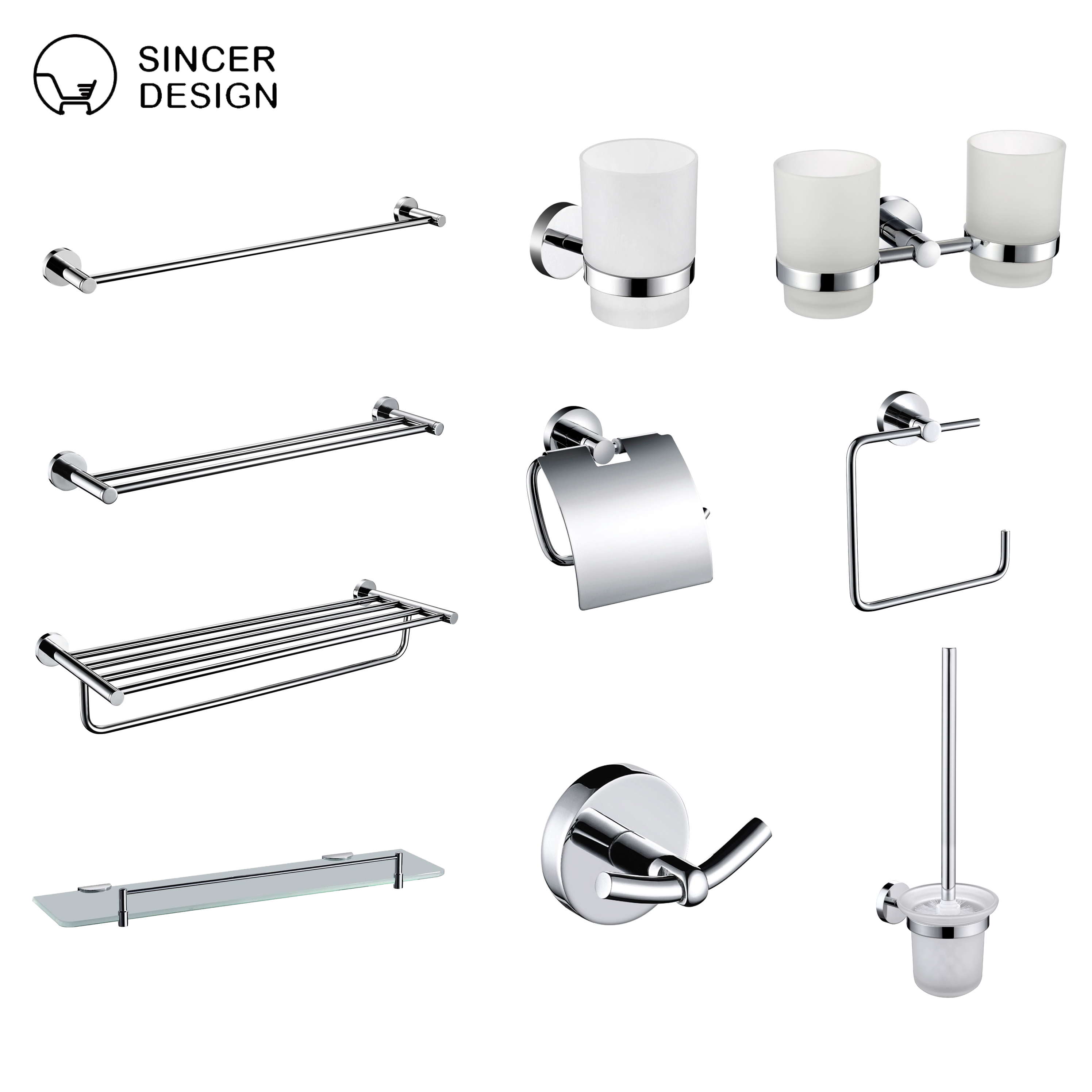 Bathroom Towel Shelf Towel Rack Stand Hotel Shower Room Freestanding Stainless Steel Bathroom ...