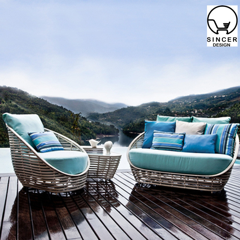 Luxury Modern Furniture Garden Sofa Set Patio Hotel Villia Sofa Outdoor Sofa