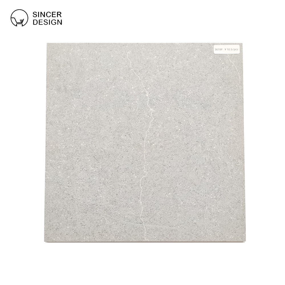 300x300 Marble-Look Glazed Porcelain Tile for Living Room Floor