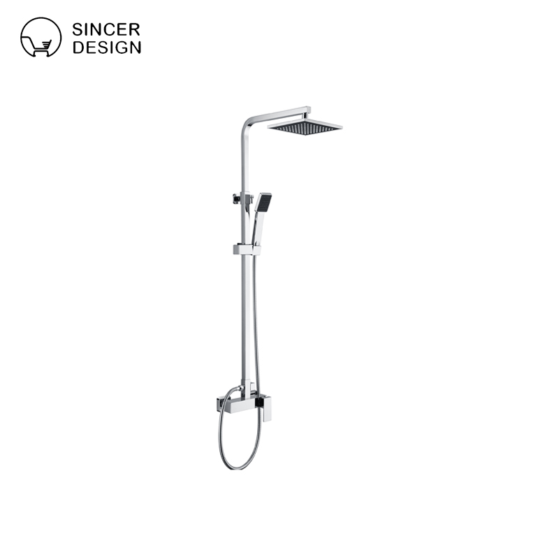 Modern Luxury Copper Shower Set and Faucet, Bathroom Accessories and Mixer Shower System
