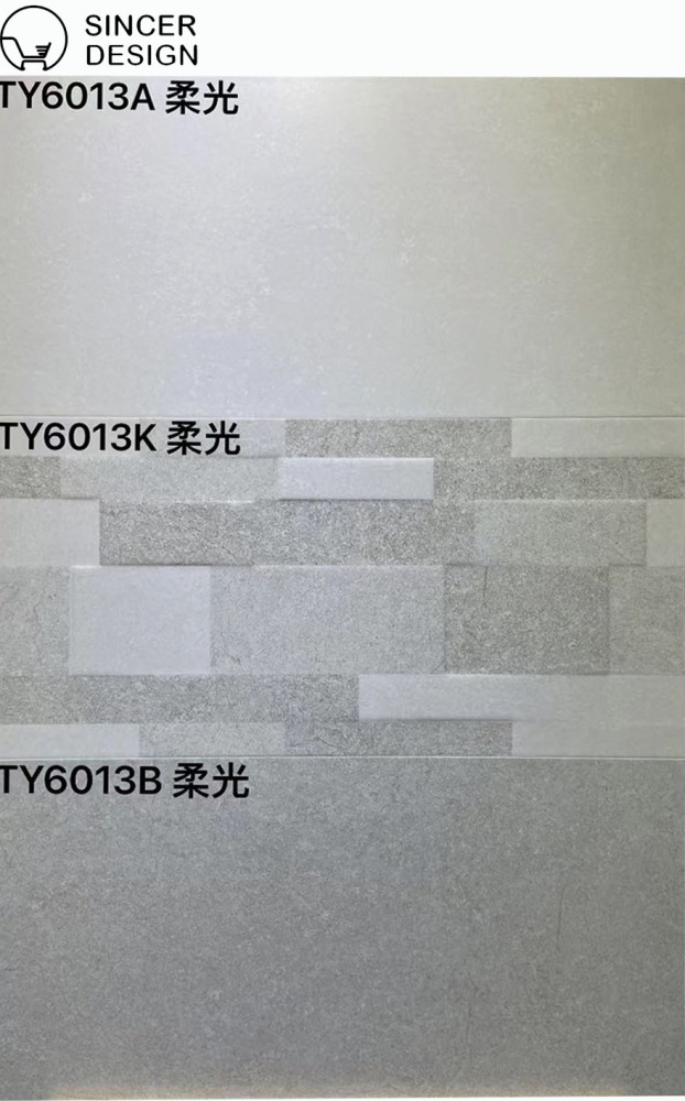 Living Room Bedroom Kitchen Balcony 300X600 Antique Tile, Cement Gray Terrazzo Wood Grain, Matte Anti-slip Floor Tile