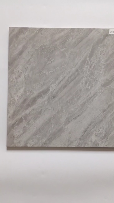 Warm Grey Marble Ceramic Tile for Living Room, Villa Lobby Wall and Floor Tile, Veined with Tight Joints, White Base Granite Slab Tile, Roman Grey