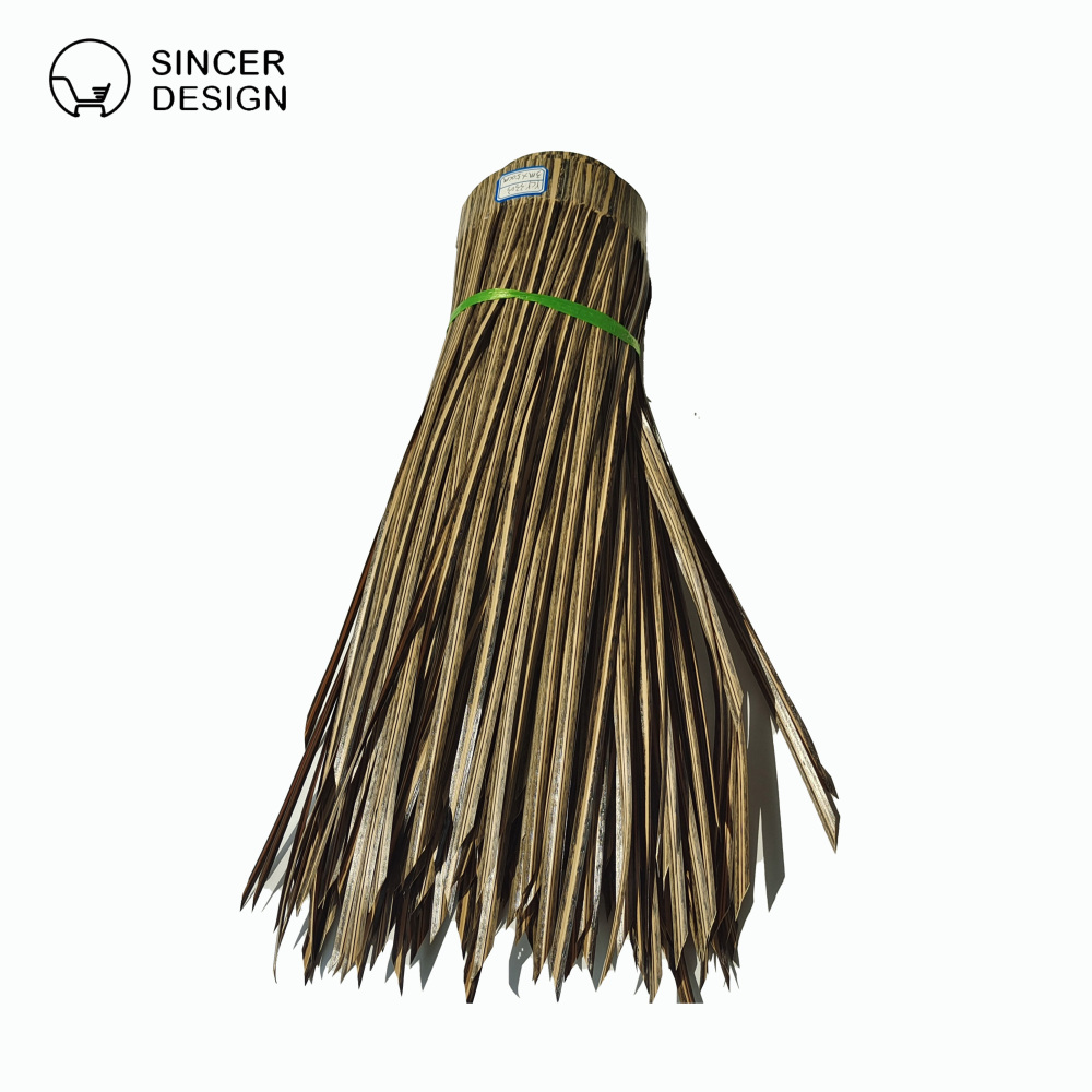 PVC PE fireproof Simulated Straw Artificial Palm Thatch Roof Synthetic Thatch Roofing Material