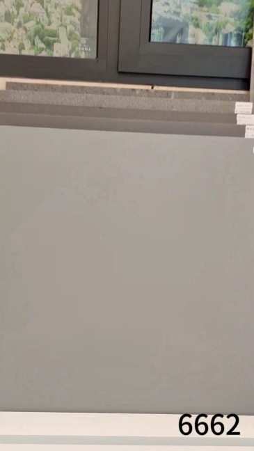 Pure Gray Porcelain Tiles 600x600 for Living Room, Light and Dark Gray Polished Full-Body Floor Tiles