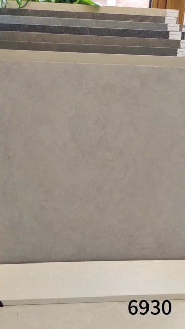 Full-body pure white porcelain tile 600x600 for living room floor tile, matte and soft light, milk white micro cement wall tile for bathroom