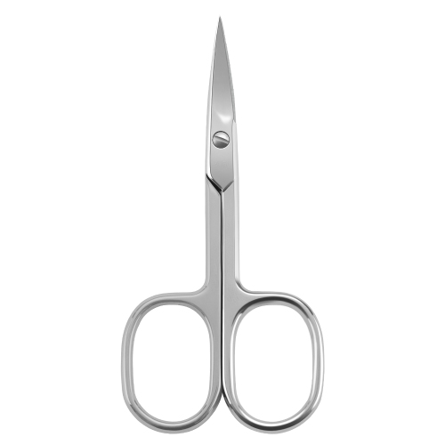 Multi-purpose Sharp Curved Blade Stainless Steel Manicure Cuticle Pedicure Fingernail &amp; Toenail Grooming Tool with Case, Eyebrows/Eyelash Use, 3.5”