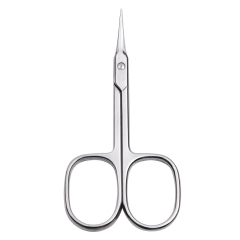 Premium Manicure Nail Scissors Multi-purpose Stainless Steel Cuticle Pedicure Beauty Grooming Kit for Eyebrow, Eyelash, Dry Skin Curved Blade 3.5 inch