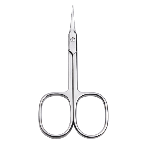 Premium Manicure Nail Scissors Multi-purpose Stainless Steel Cuticle Pedicure Beauty Grooming Kit for Eyebrow, Eyelash, Dry Skin Curved Blade 3.5 inch