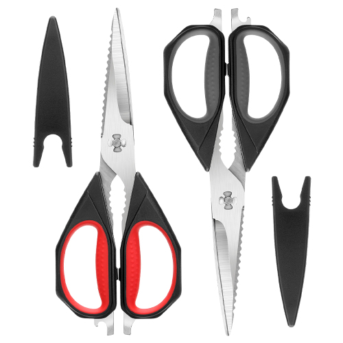 9.25" Utility All Purpose Poultry Shears Heavy Duty Dishwasher Safe, Come Apart Sharp Stainless Steel Cooking Food Scissors for Cutting Meat, Chicken, Vegetable, Fish