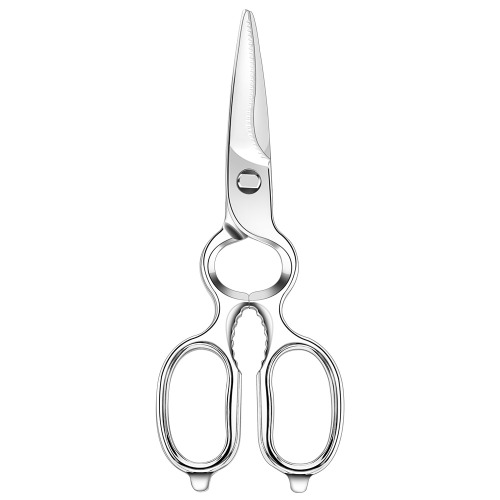 Kitchen Forged Shears Heavy Duty Come Apart Ultra Sharp Multi-function Stainless Steel Scissors Bottle Opener, Nut Cracker 8.5 inch