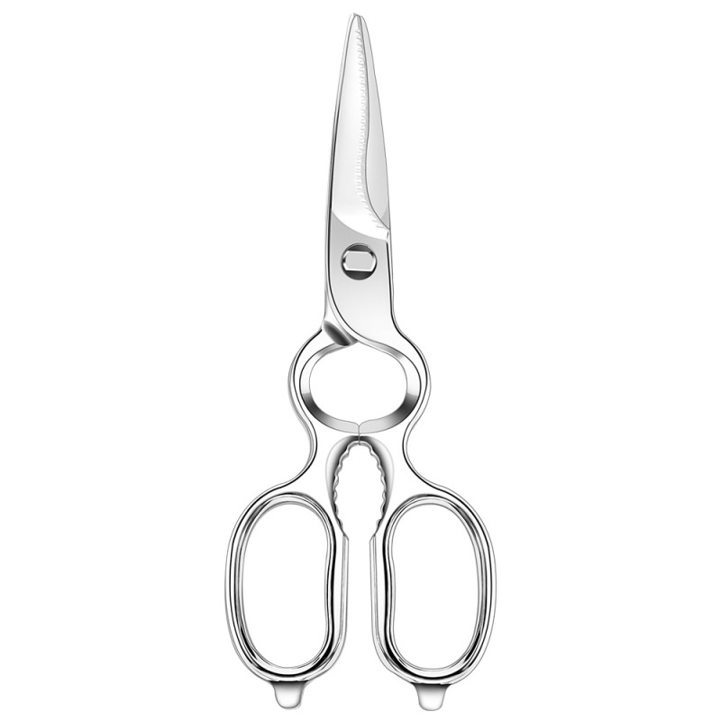 Kitchen Forged Shears Heavy Duty Come Apart Ultra Sharp Multi-function Stainless Steel Scissors Bottle Opener, Nut Cracker 8.5 inch