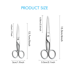 Sharp Embroidery Fabric Scissors, Forged Stainless Steel Small Heavy Duty Shears for Household Supplied
