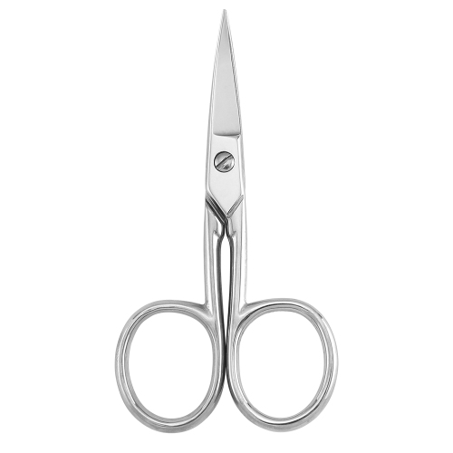 Small Embroidery Curved Scissors, 4” Forged Stainless Steel Detail Craft Yarn Scissors, Pointed Tip Sharp Metal Precision Little Scissors for Fabric Sewing Needle Work, DIY craft