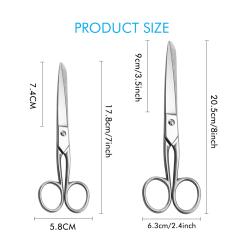 Sharp Embroidery Fabric Scissors, Forged Stainless Steel Small Heavy Duty Shears for Household Supplied