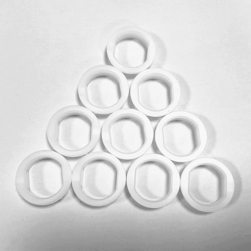 Delrin CNC Machined hexagon spacer