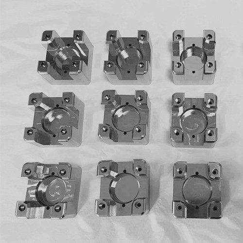 A2 Tool Steel CNC Machined Puck Nest Part with Electroless Nickel Plate