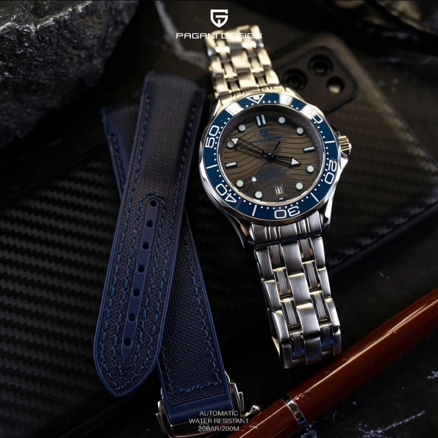PAGANI DESIGN PD-1685 Men's Automatic Watches 200M Waterproof Sports Watch  for Men Japan Seiko NH35A Mechanical Ceramic Bezel Wristwatch