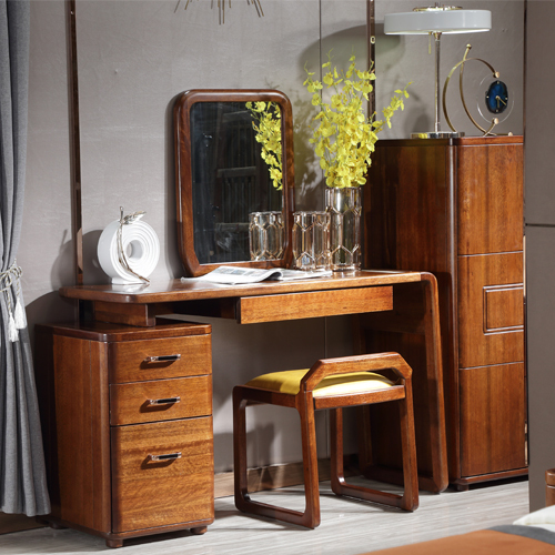 Makeup modern dresser, wood dresser with mirror