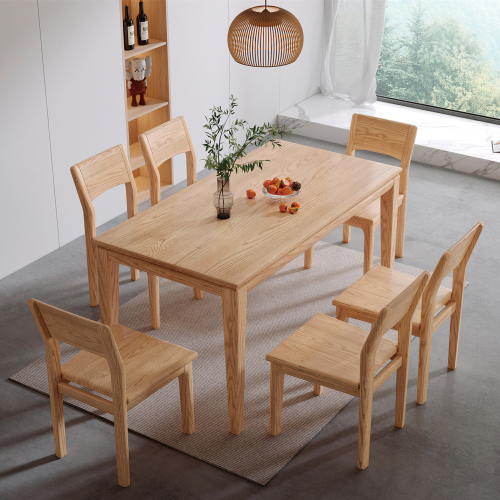 TTY Homes Solid Wood Ash Wood Dining Talbef For Home