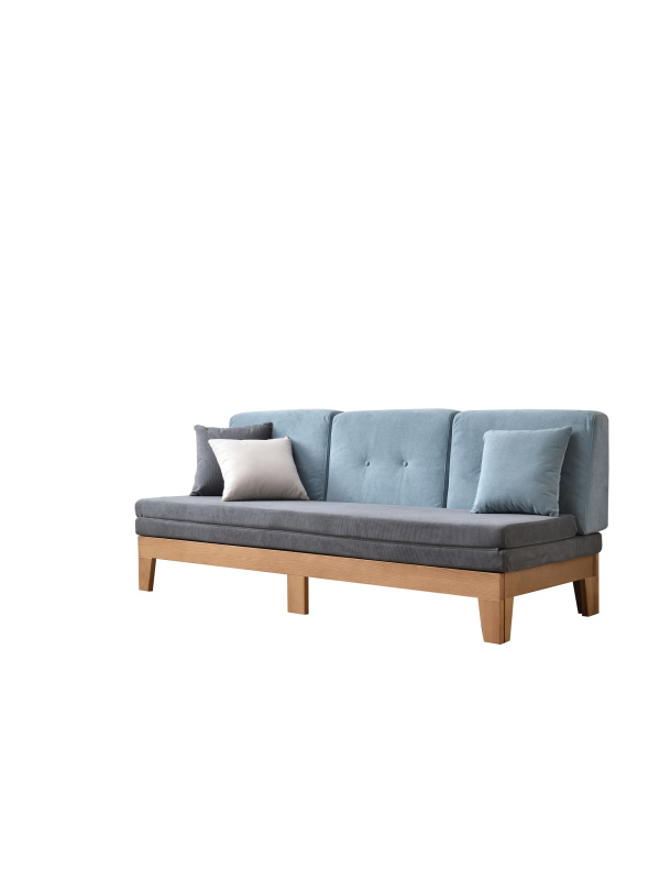 Ash Wood Solid Sofa Bed With Coushion