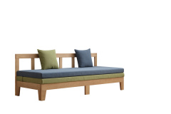 Ash Wood Solid Sofa Bed With Coushion BL5603