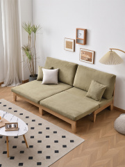 Ash Wood Solid Sofa Bed With Coushion BL5602