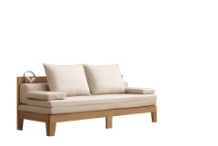Ash Wood Solid Sofa Bed With Coushion BL5603