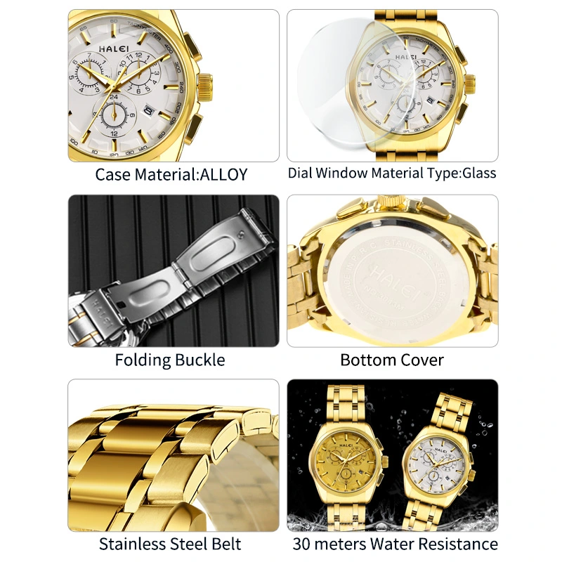 HALEI 3043M men quartz watches