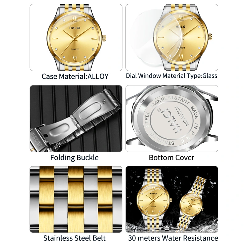 HALEI 551ML quartz watches waterproof