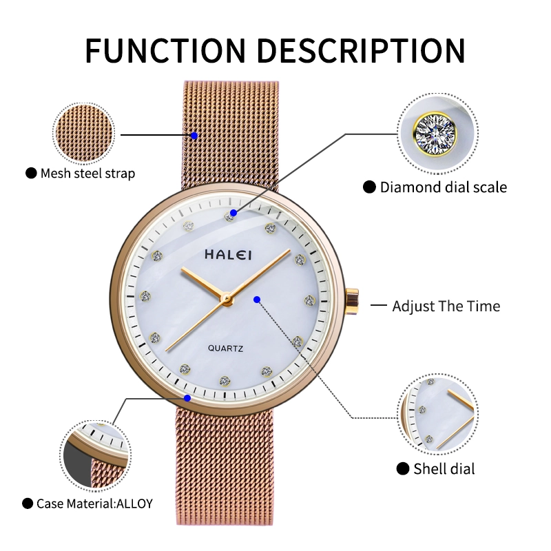 HALEI 556M quartz watches for ladies