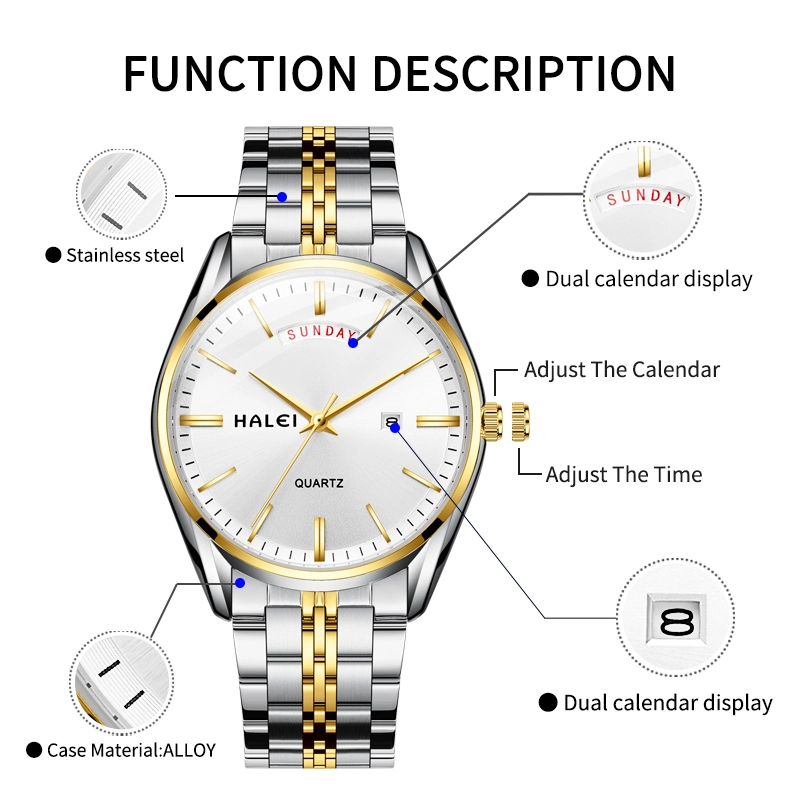 HALEI 582ML japan movement quartz watch