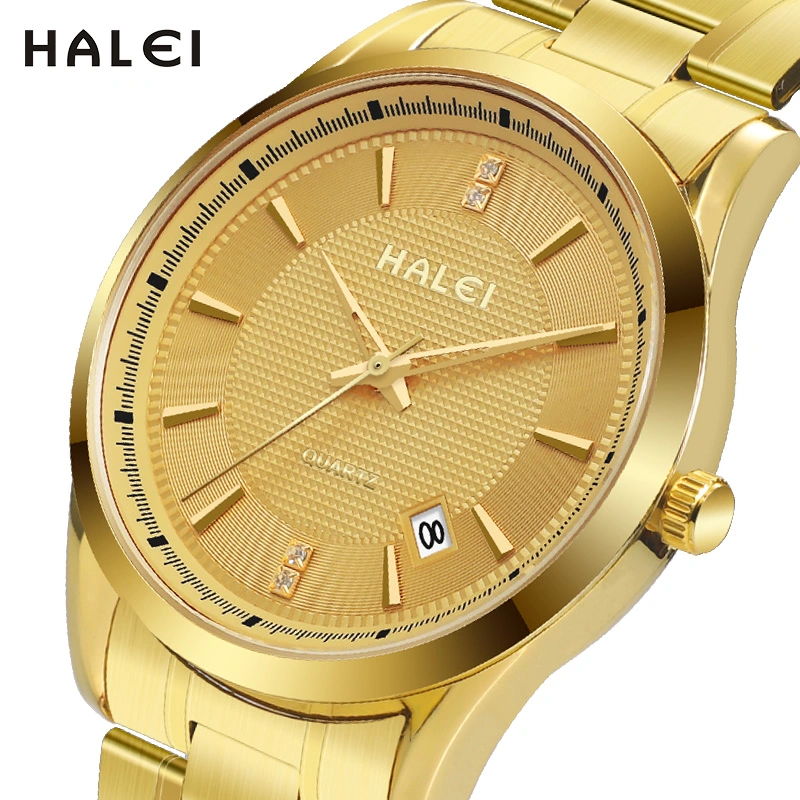 HALEI 569ML stainless steel watch for men and women