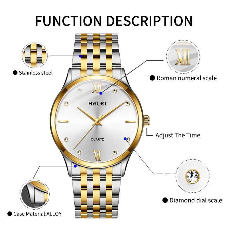 HALEI 551ML quartz watches waterproof
