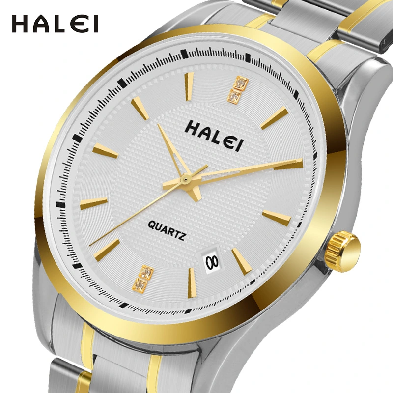 HALEI 569ML stainless steel watch for men and women