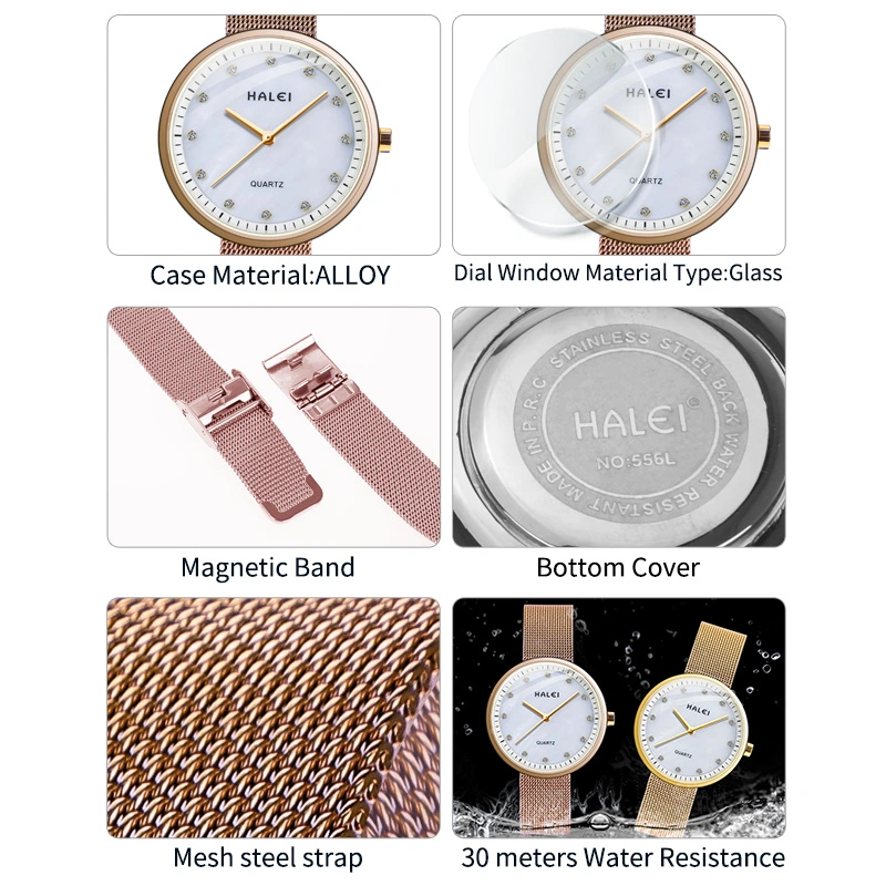 HALEI 556M quartz watches for ladies