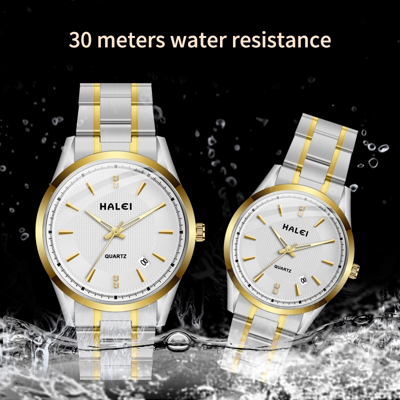 HALEI 569ML stainless steel watch for men and women
