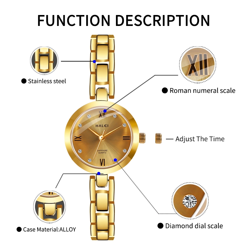 HALEI 5009L quartz watches for ladies
