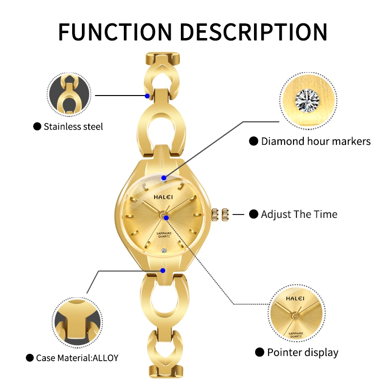 HALEI 5006L quartz watches women