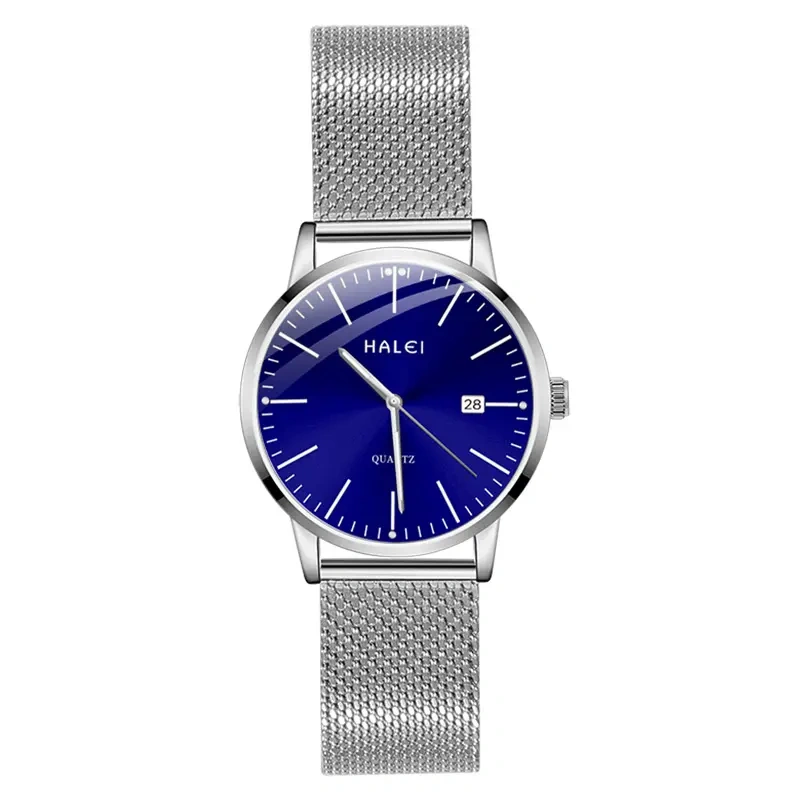 HALEI 8025ML mesh belt quartz watch