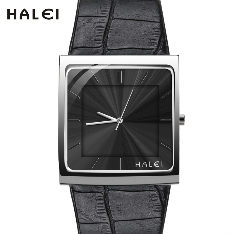 HALEI 485M leather watch for men