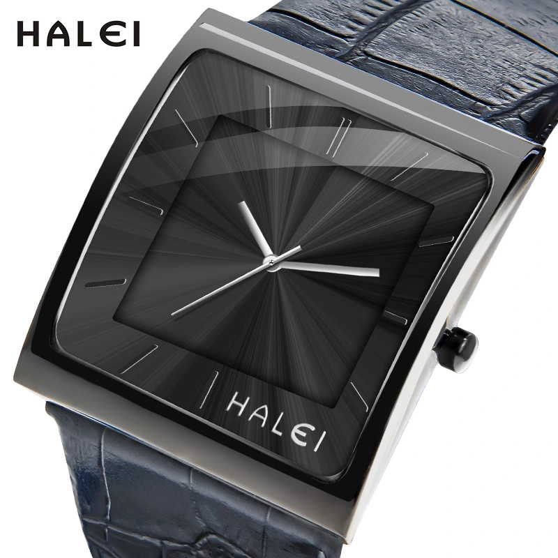 HALEI 485M leather watch for men
