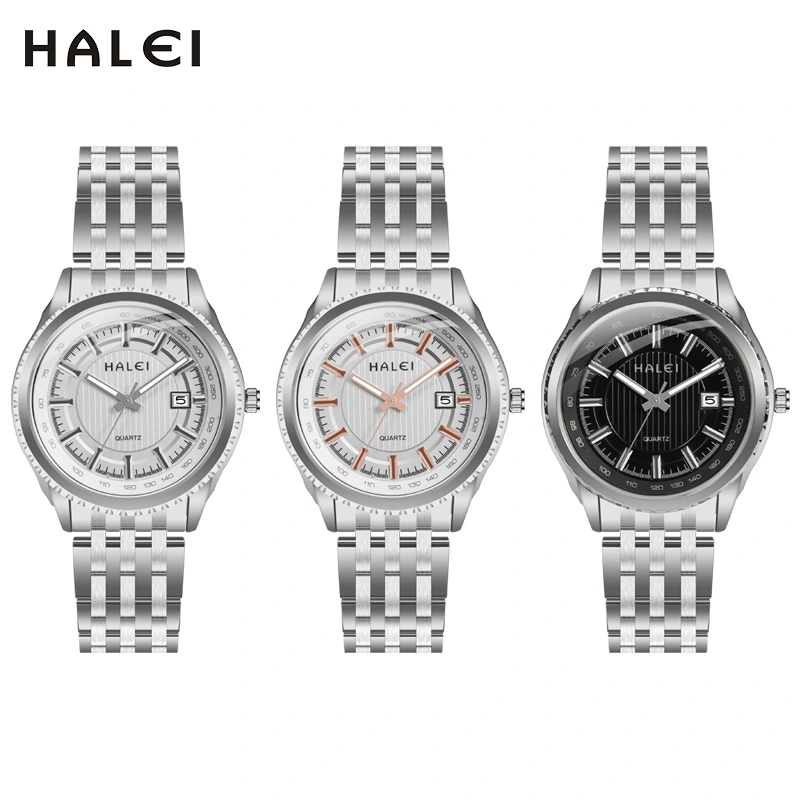 HALEI 8008ML quartz stainless steel watch