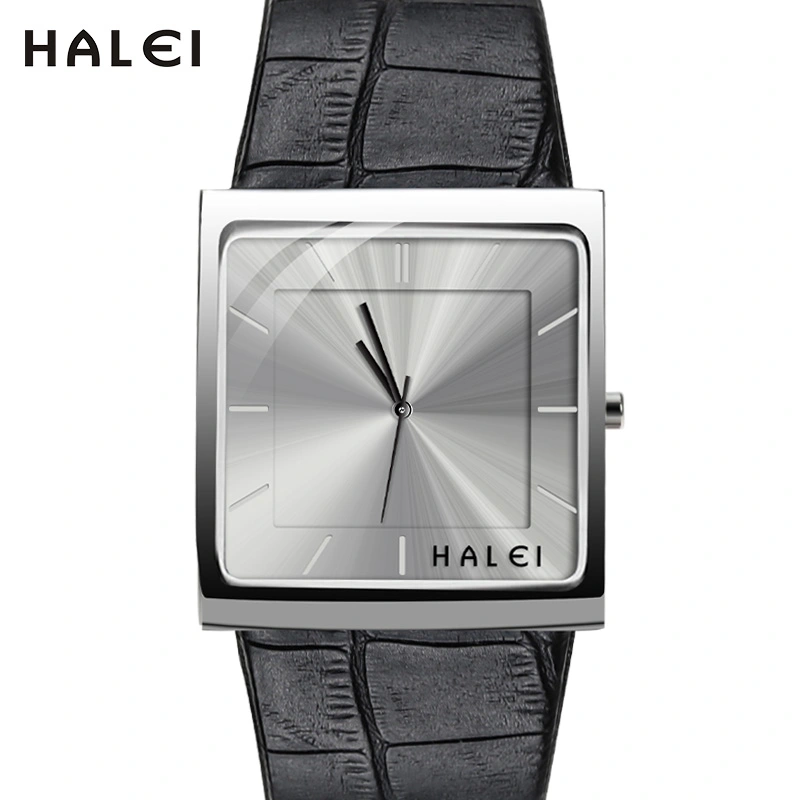 HALEI 485M leather watch for men