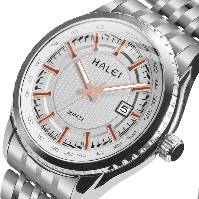 HALEI 8008ML quartz stainless steel watch