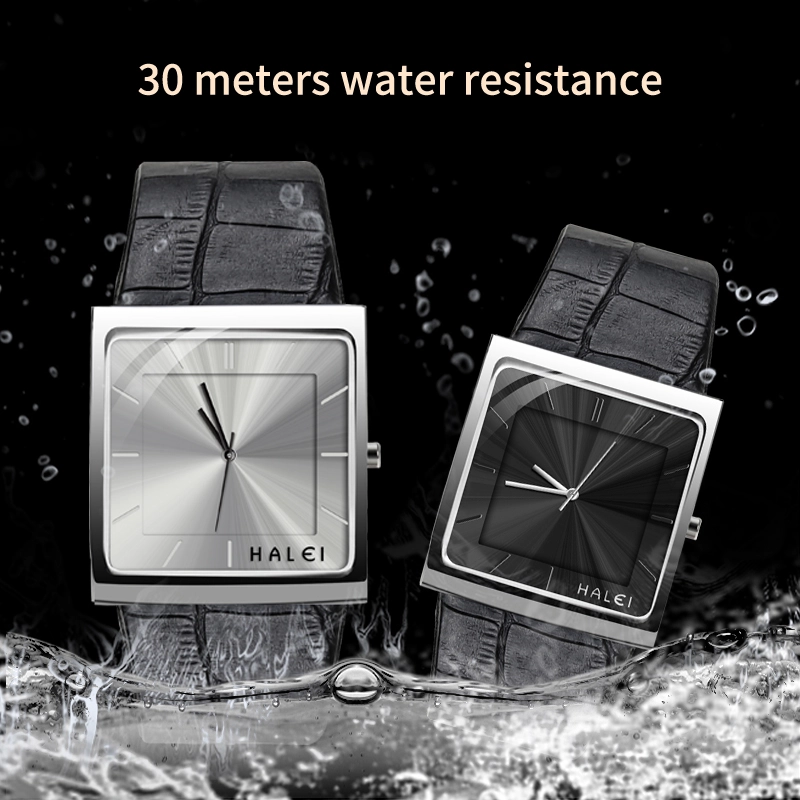 HALEI 485M leather watch for men