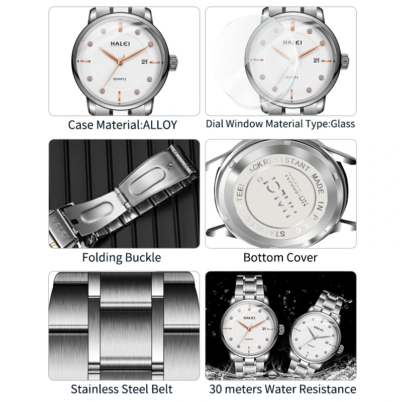 HALEI 6004M quartz men watch