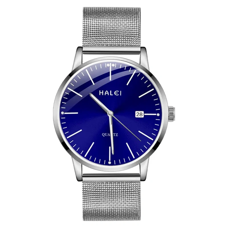 HALEI 8025ML mesh belt quartz watch