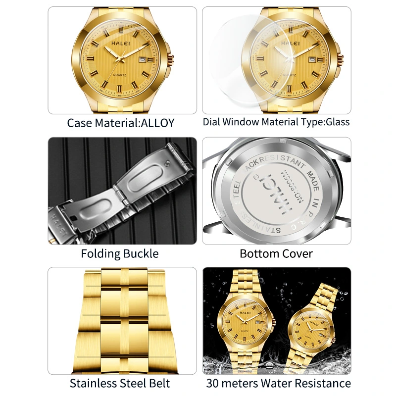 HALEI 8027ML luxury watches men women
