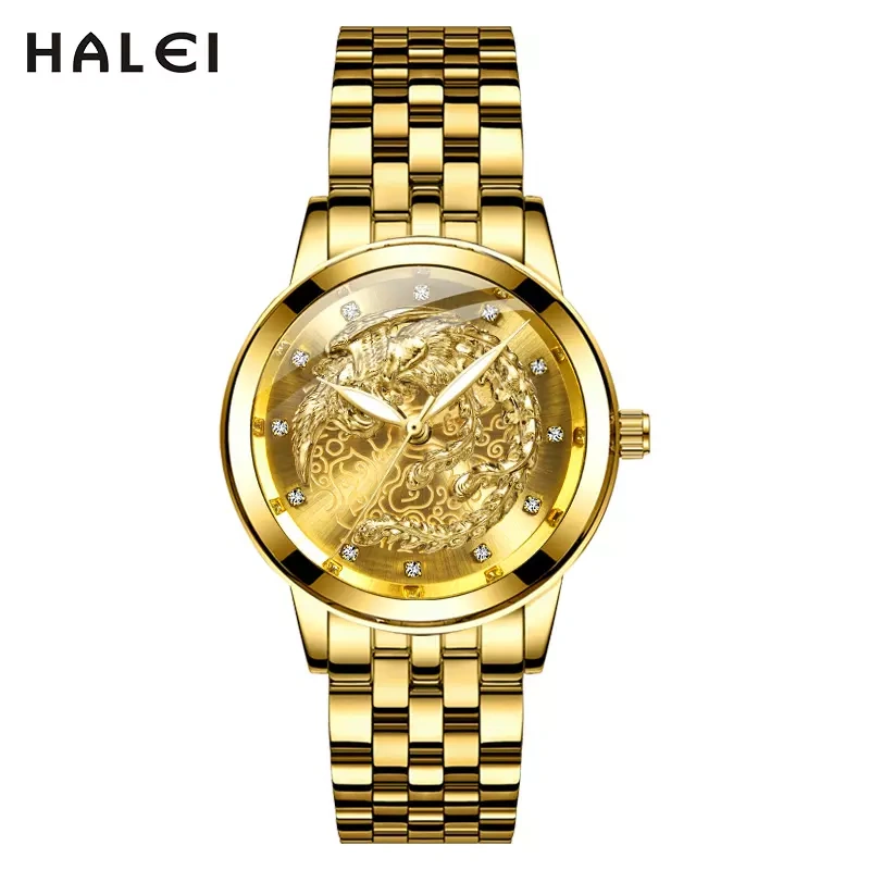HALEI 4200ML Dragon and Phoenix Quartz Watch