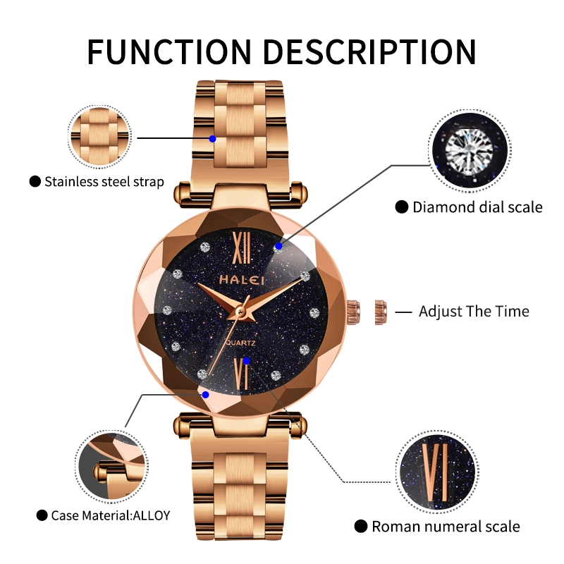 HALEI 6008L female wrist watch
